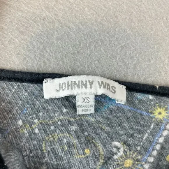 Johnny Was Celestial Space Womens Sz XS Sleep Dress Tank Blue - Picture 5 of 10